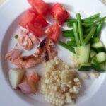 salmon salad deconstructed