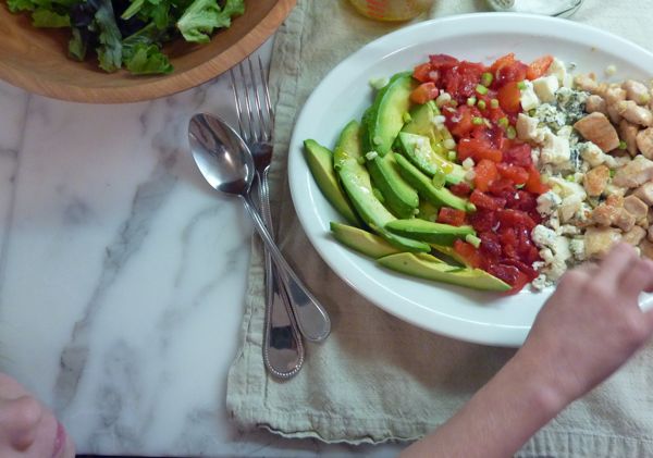 avocado blood orange blue cheese salad