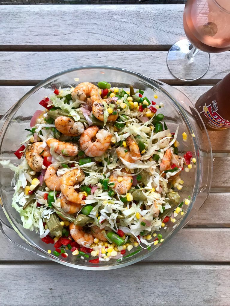 Grilled Shrimp Salad with Pickled Vegetables - Dinner: A Love Story