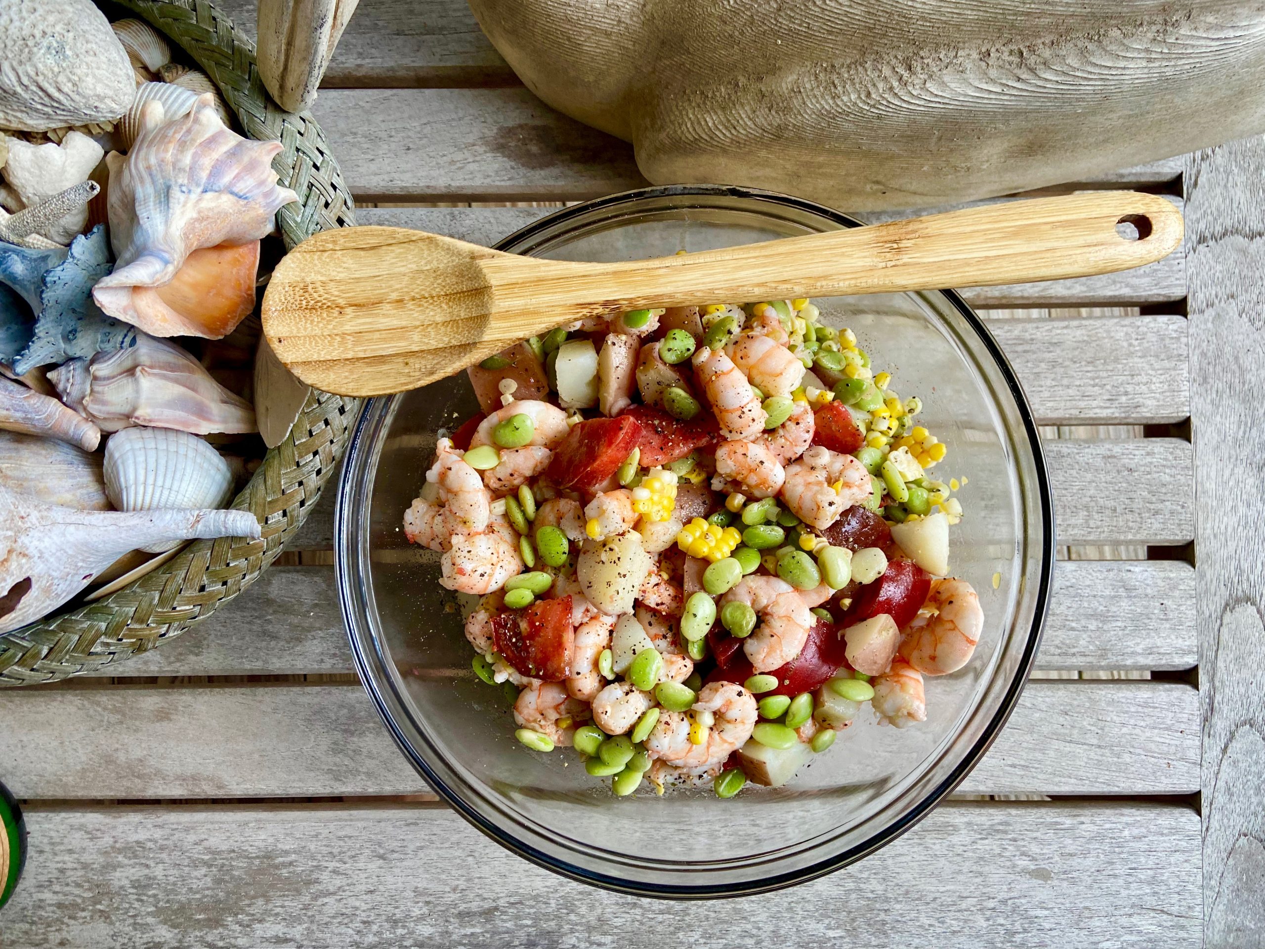 Warm Shrimp Salad with Butter Beans - Dinner: A Love Story